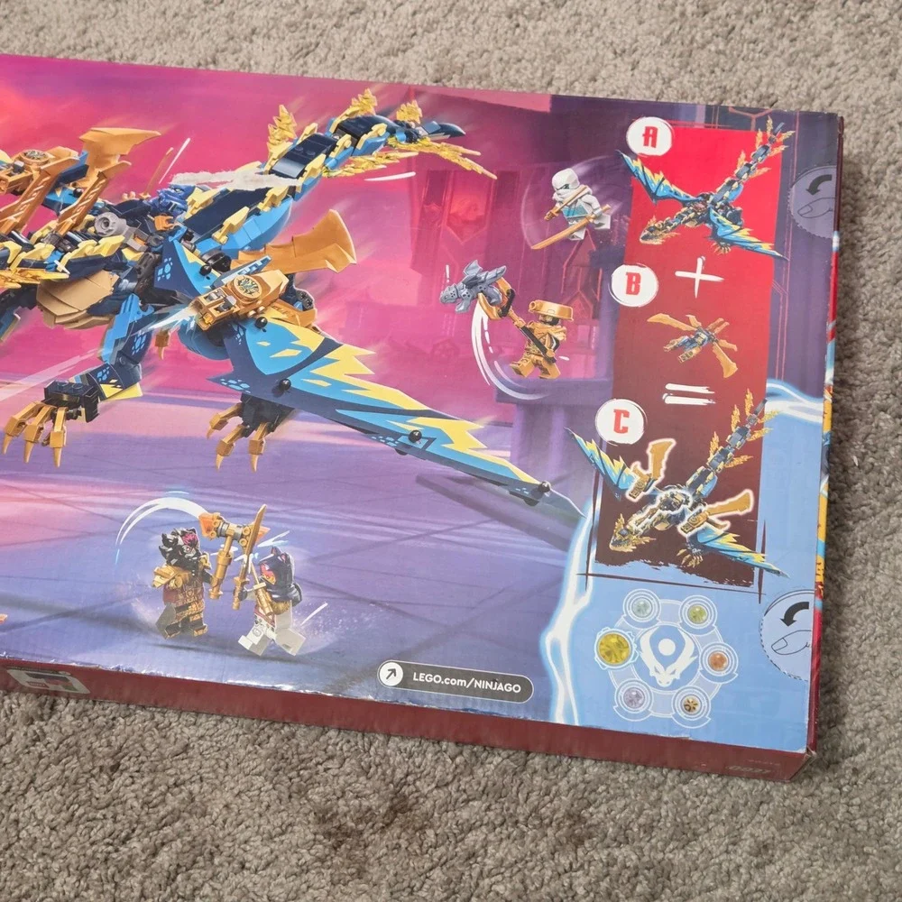 LEGO Ninjago 71796 Elemental Dragon vs The Empress Mech Building Toy 1038 Pieces